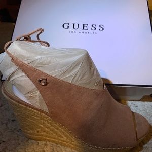 Tan Guess Wedge